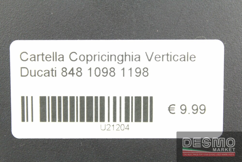 Cartella copricinghia verticale Ducati 848 1098 1198