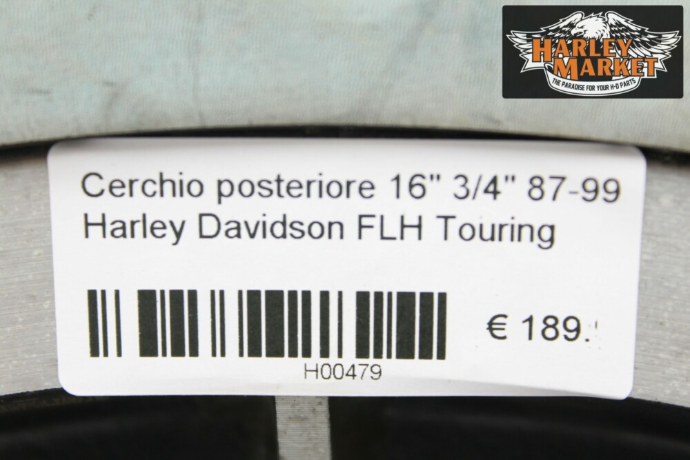 Cerchio posteriore 16″ 3/4″ 87-99 Harley Davidson FLH Touring