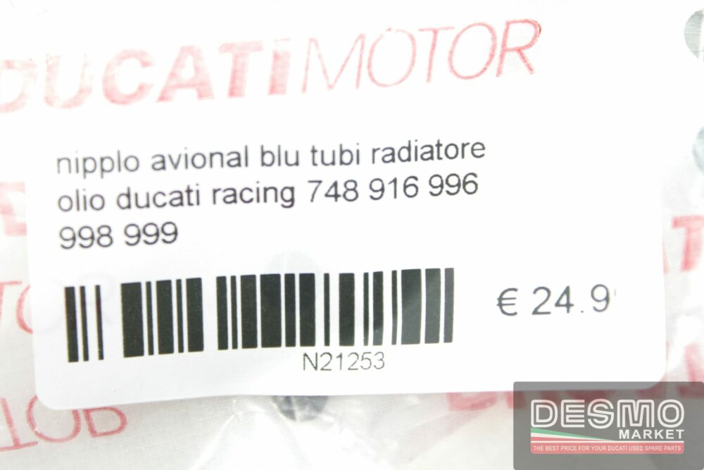 Nipplo avional tubi radiatore olio Ducati Racing 748 916 996 998 999