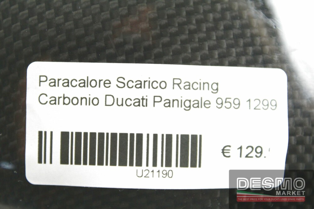 Paracalore scarico racing carbonio Ducati Panigale 959 1299