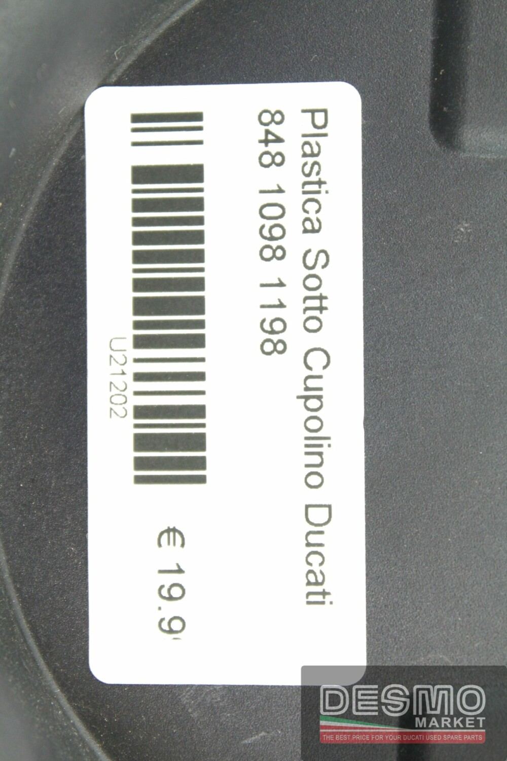 Plastica sotto cupolino Ducati 848 1098 1198