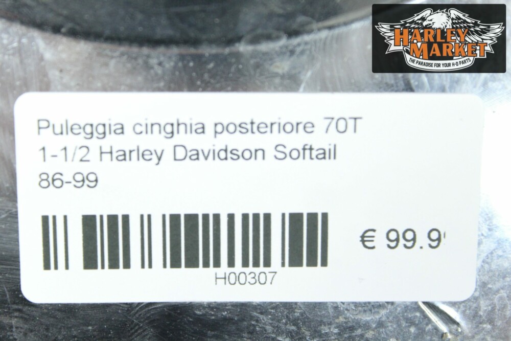Puleggia cinghia posteriore 70T 1-1/2 Harley Davidson Softail 86-99