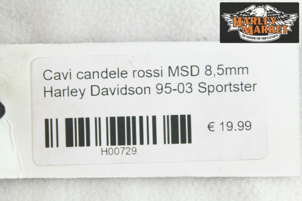 Cavi candele rossi MSD 8,5mm Harley Davidson 95-03 Sportster