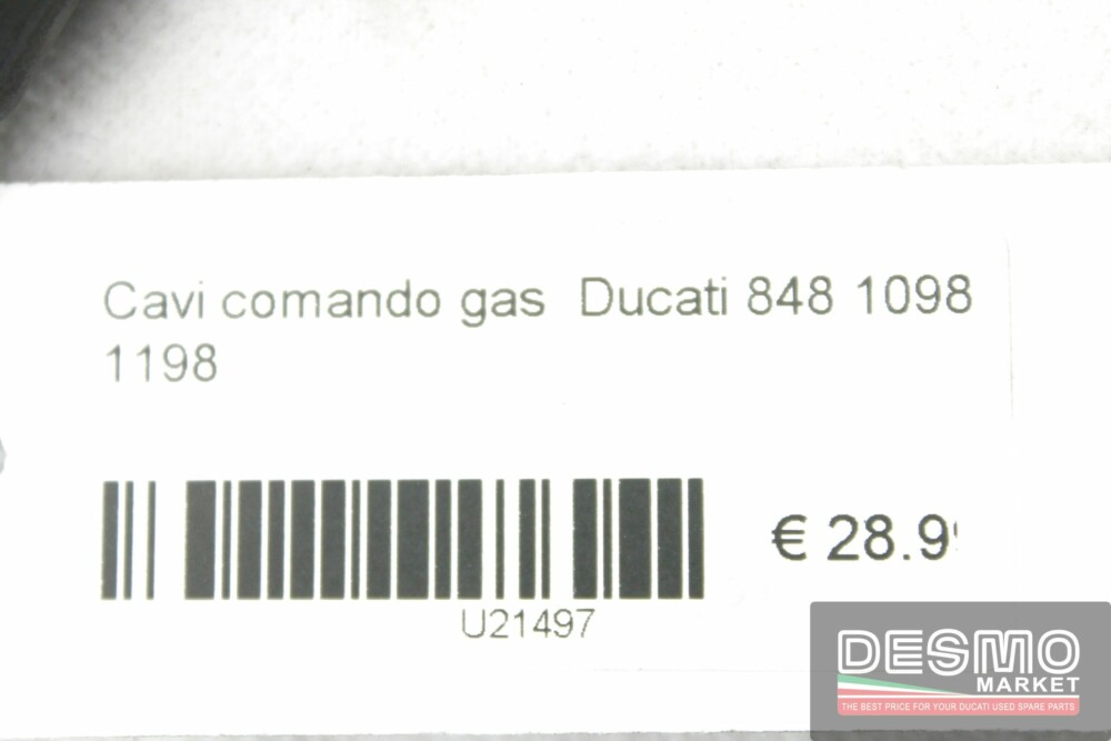 Cavi comando gas  Ducati 848 1098 1198