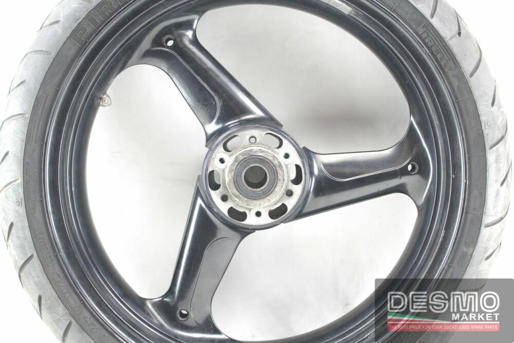 Cerchio anteriore nero tre razze Ducati 748 916 996 998