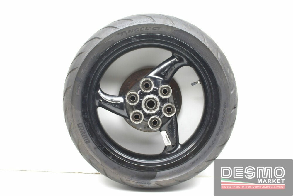 Cerchio ruota posteriore 3 razze nero 4,5×17 ducati monster supersport