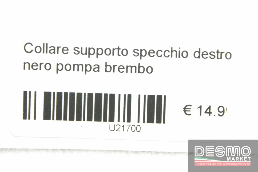 Collare supporto specchio destro nero pompa brembo