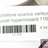 Collettore scarico verticale ducati hypermotard 1100