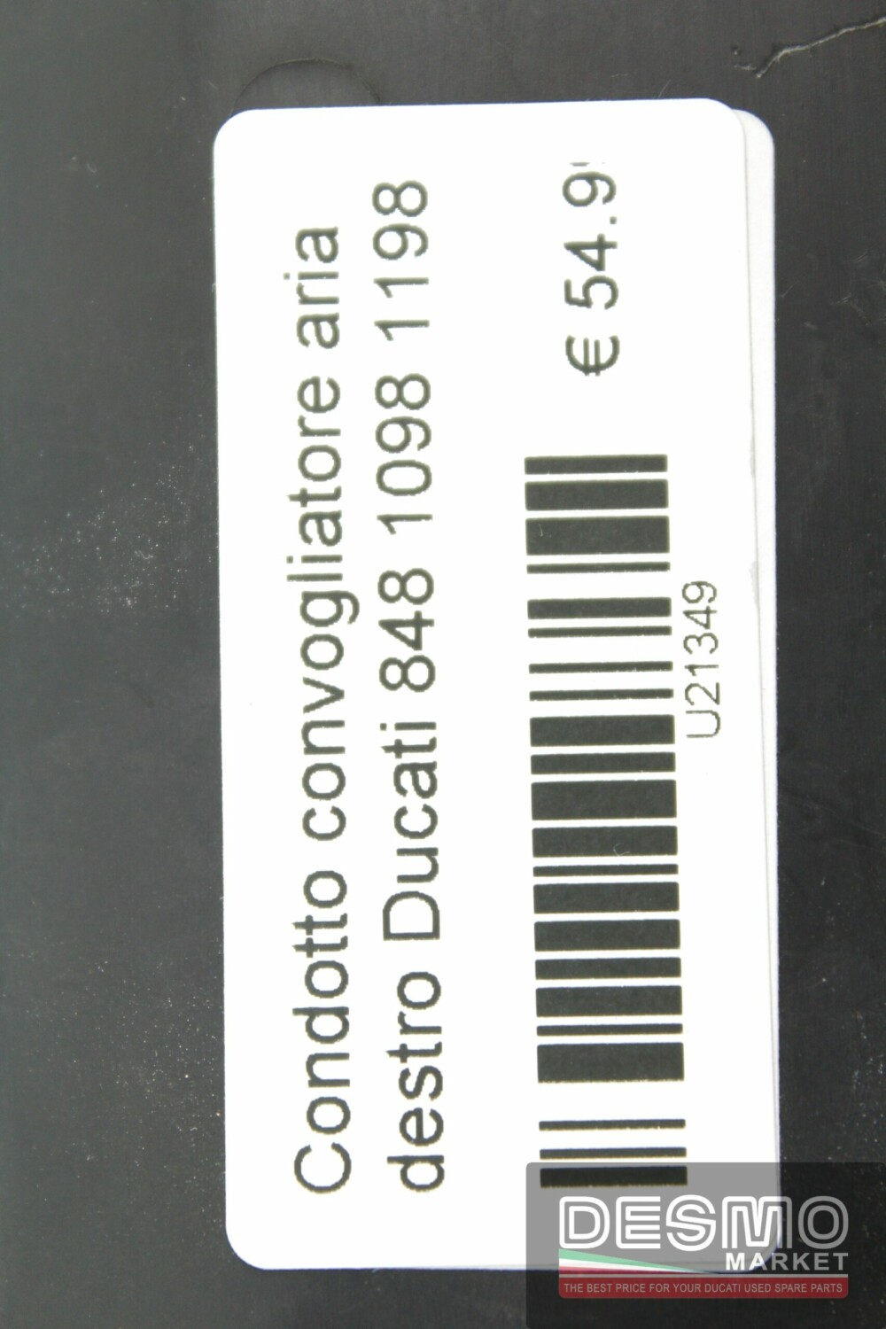 Condotto convogliatore aria destro Ducati 848 1098 1198
