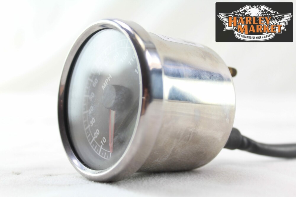 Chrome MPH speedometer backscale 140mph 65mm diameter - Image 2