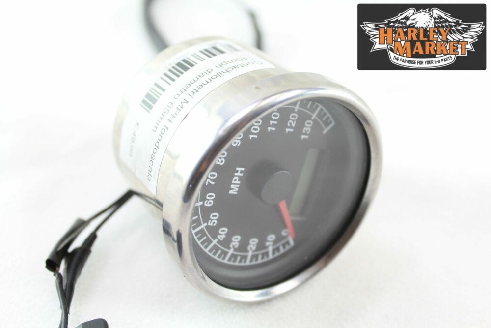 Chrome MPH speedometer backscale 140mph 65mm diameter - Image 6