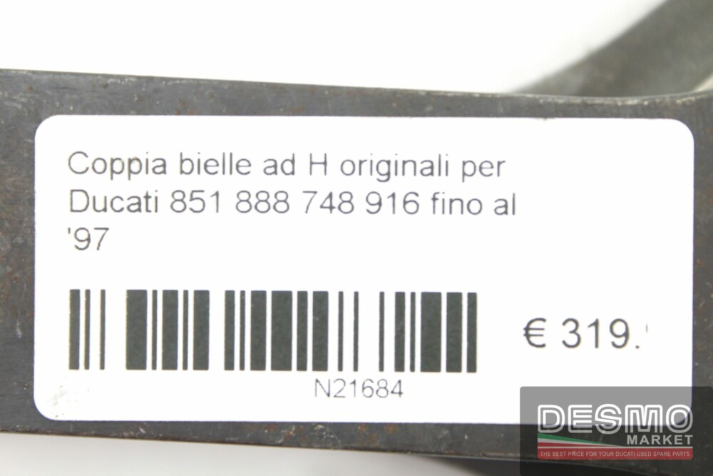 Coppia bielle ad H originali per Ducati 851 888 748 916 fino al ’97