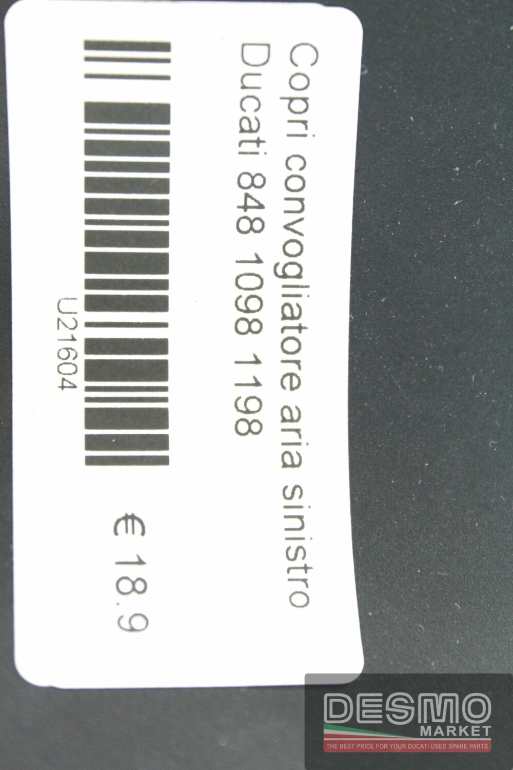 Copri convogliatore aria sinistro Ducati 848 1098 1198