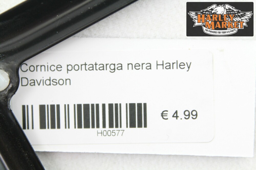Cornice portatarga nera Harley Davidson