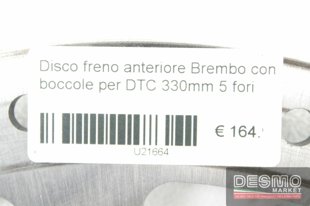 Disco freno anteriore Brembo con boccole per DTC 330mm 5 fori