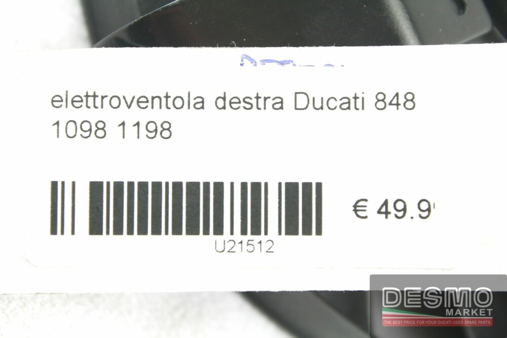 Elettroventola destra Ducati 848 1098 1198