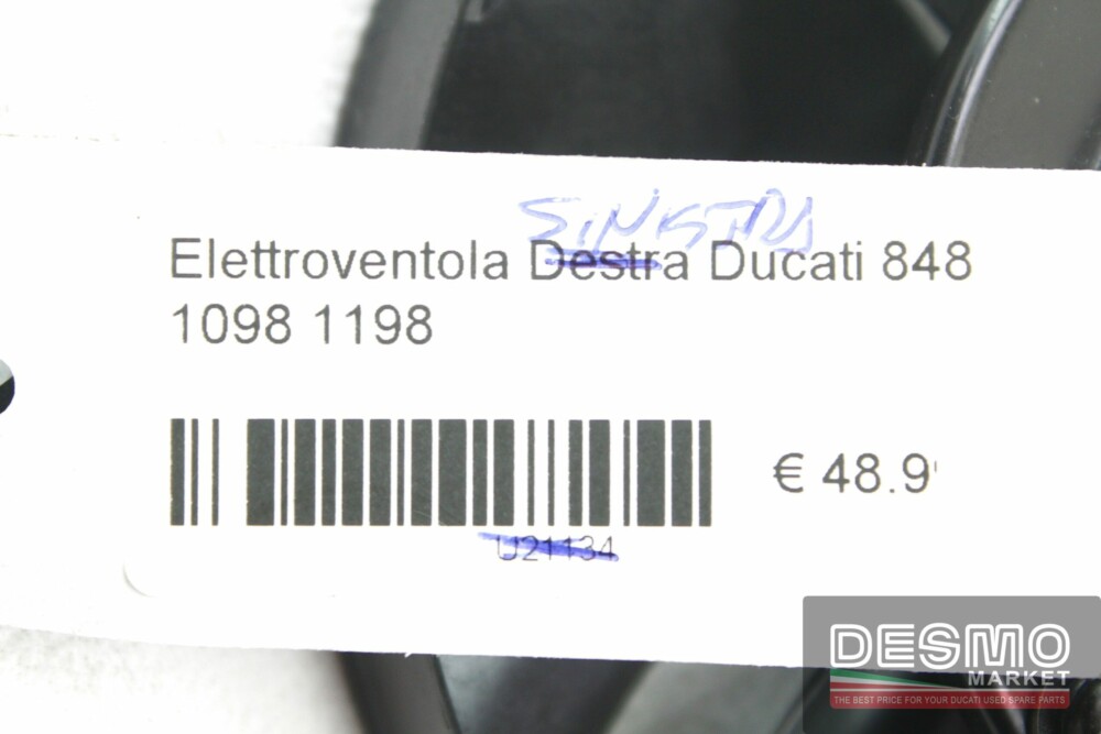 Elettroventola sinistra Ducati 848 1098 1198