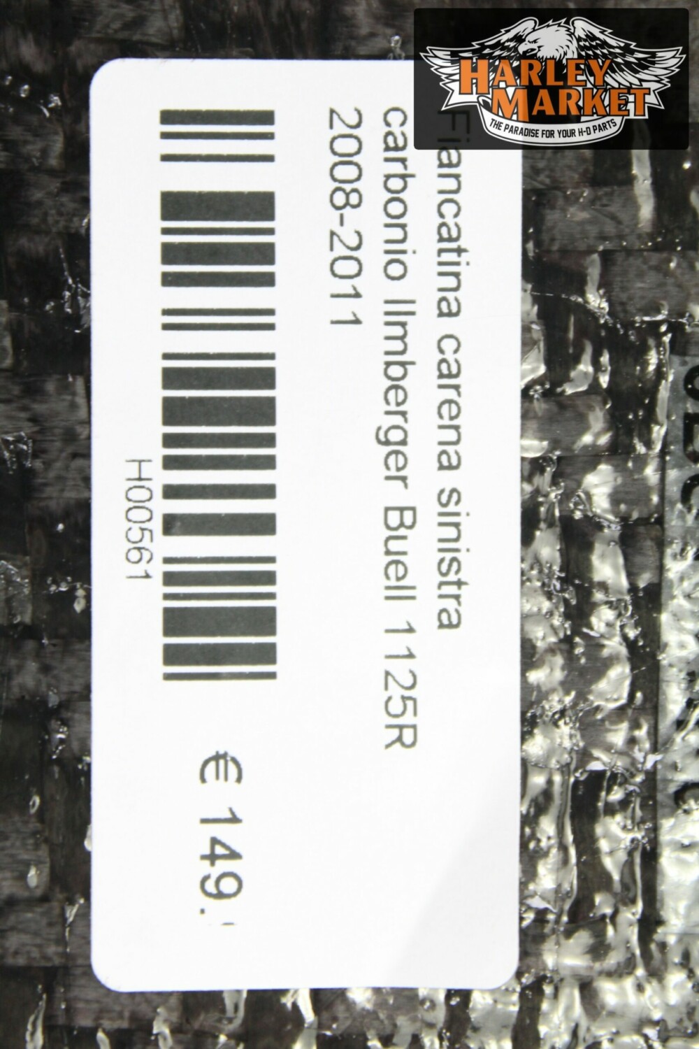 Fiancatina carena sinistra carbonio Ilmberger Buell 1125R 2008-2011