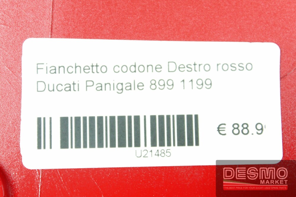 Fianchetto codone Destro rosso Ducati Panigale 899 1199