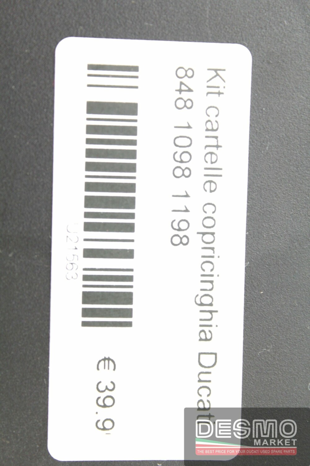 Kit cartelle copricinghia Ducati 848 1098 1198