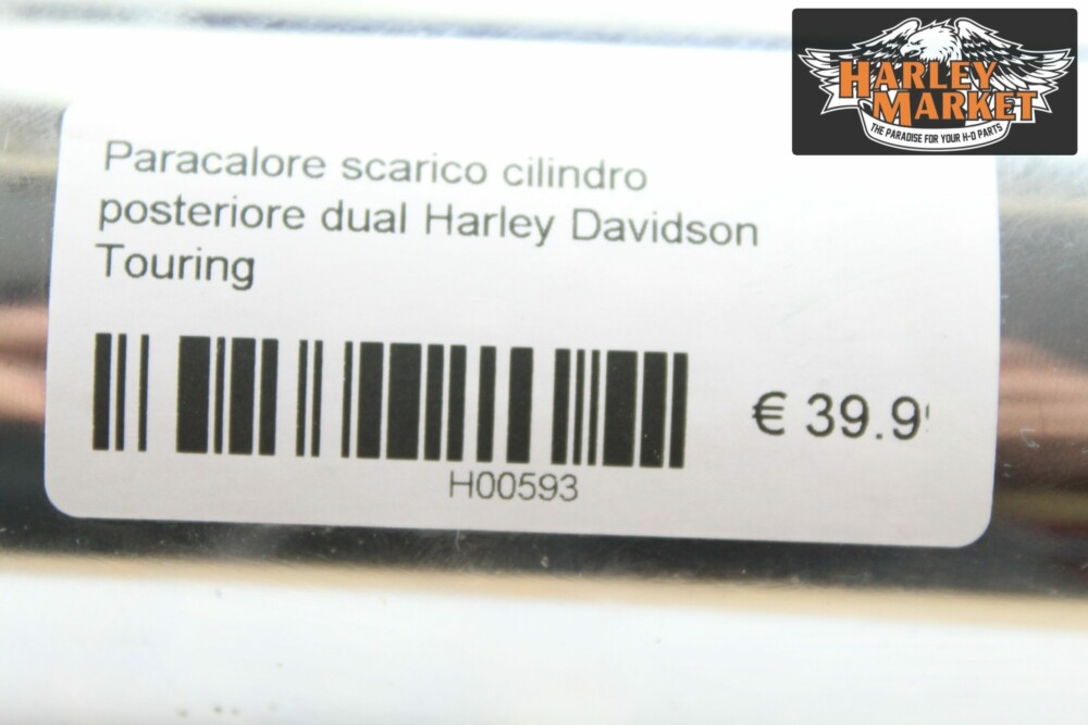 Paracalore scarico cilindro posteriore dual Harley Davidson Touring