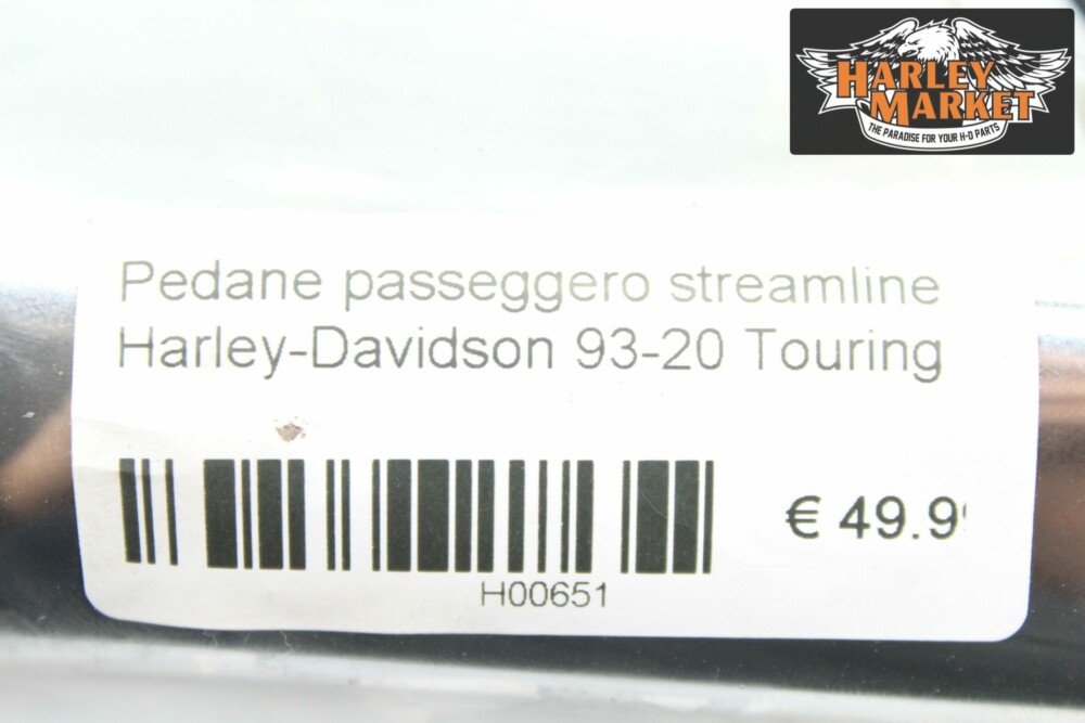 Pedane passeggero streamline Harley-Davidson 93-20 Touring