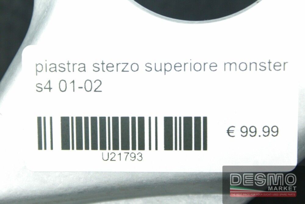 Piastra sterzo superiore monster s4 01-02