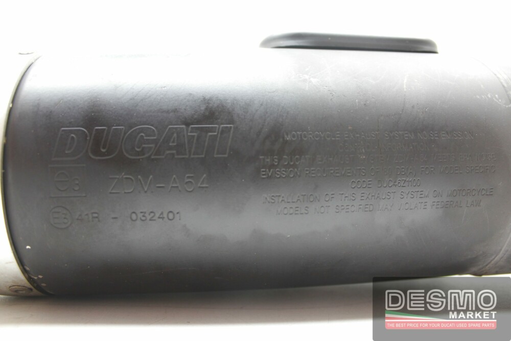 Silenziatore scarico originale ducati hypermotard 796 1100