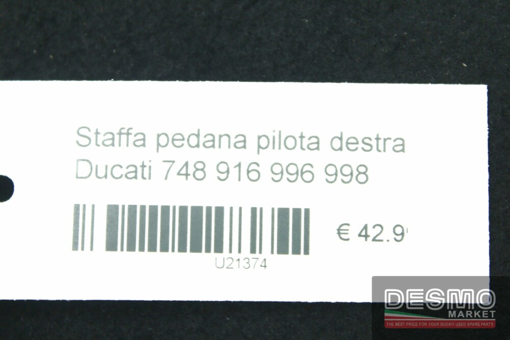 Staffa pedana pilota destra Ducati 748 916 996 998