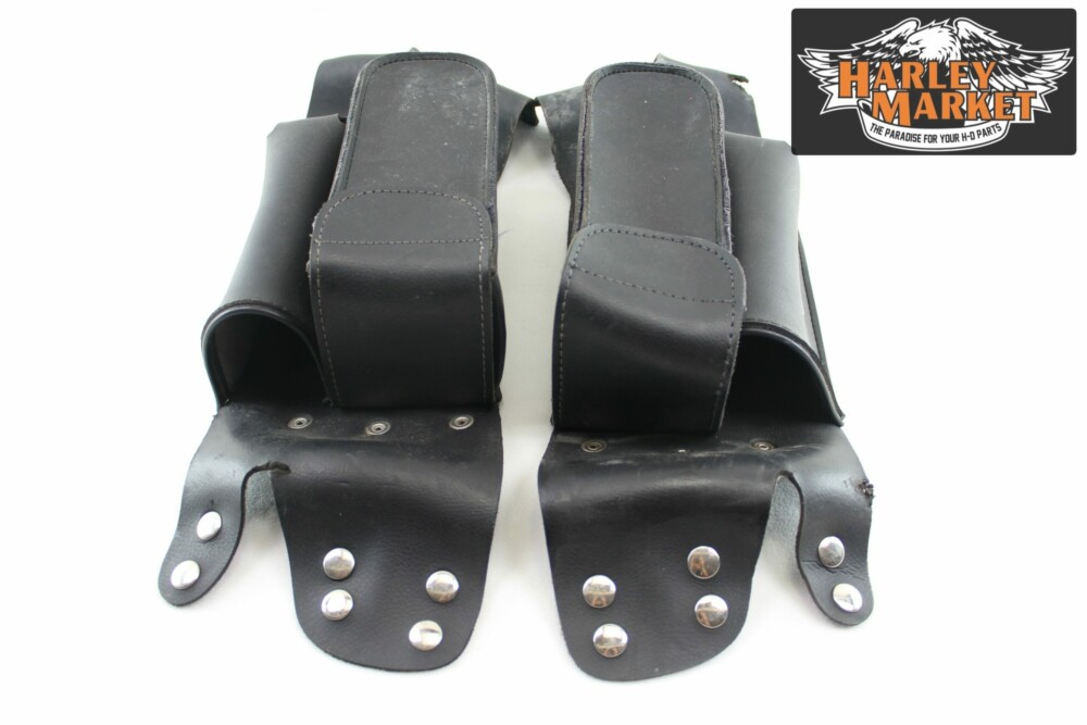 Pockets with bottle holder for Harley Davidson side bag protection - Image 3