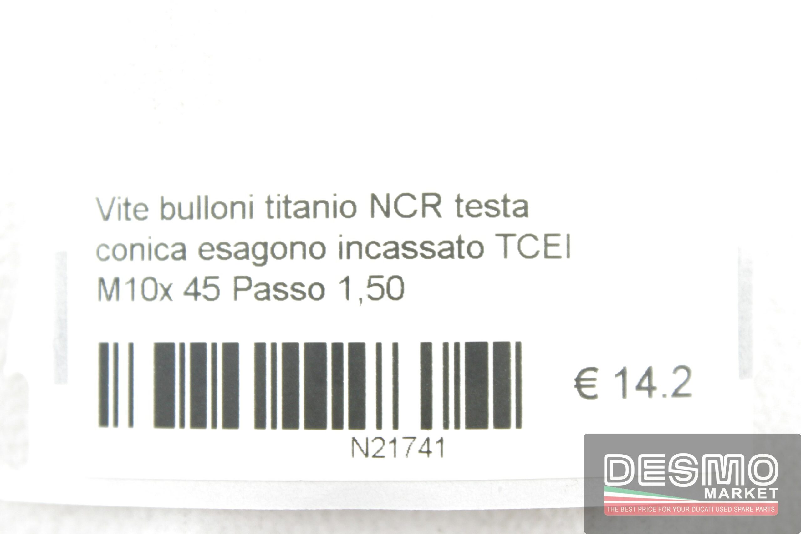 Vite bulloni titanio NCR  TCEI  M10x 45 Passo 1,50