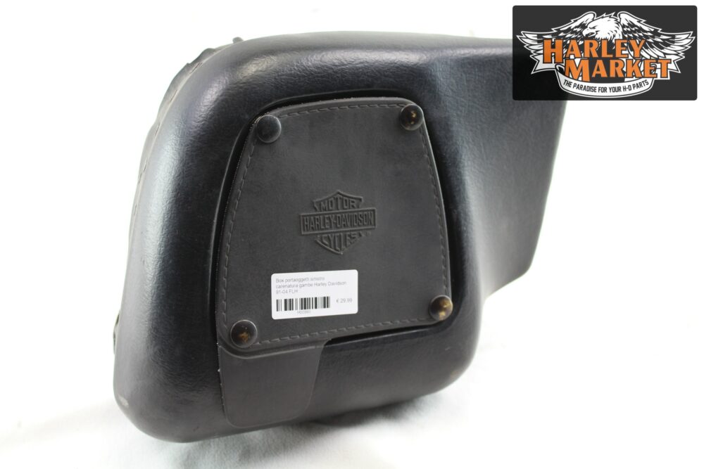 Box portaoggetti sinistro carenatura gambe Harley Davidson 91-04 FLH