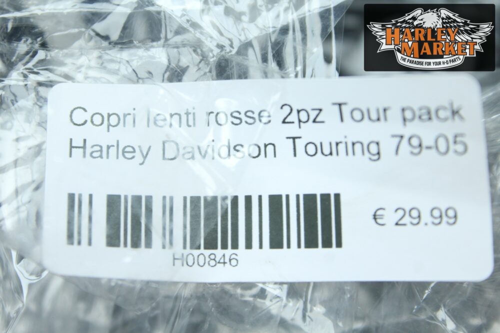 Copri lenti rosse 2pz Tour pack Harley Davidson Touring 79-05