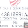 saddle decal 748 Ducati 748 - Image 4