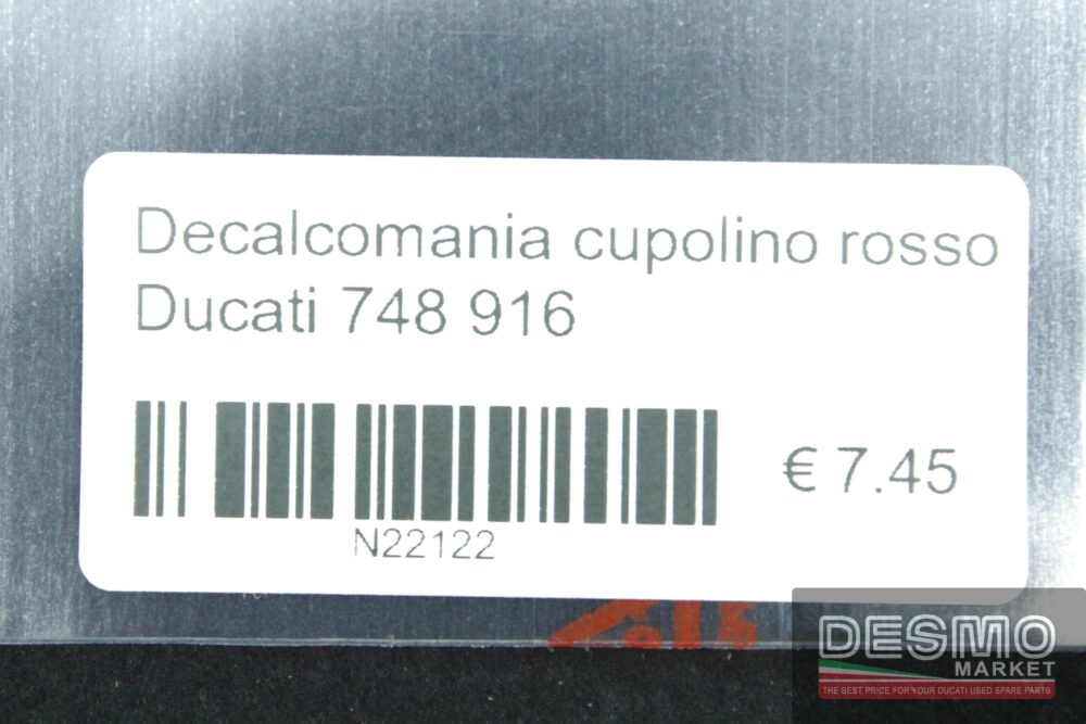 Decalcomania cupolino rosso Ducati 748 916