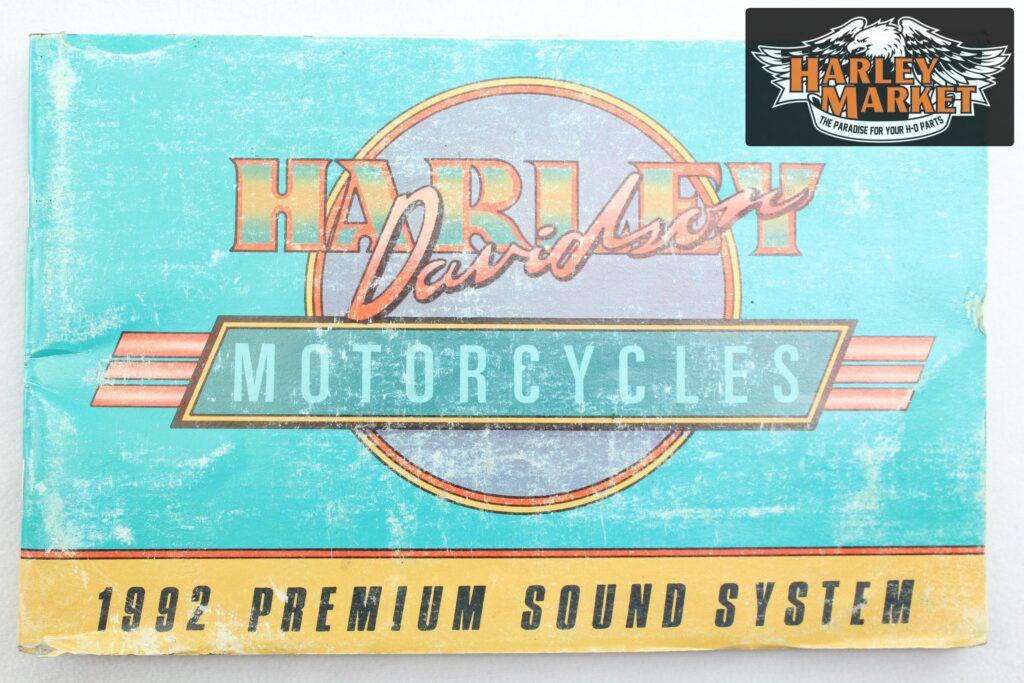 Manuale Harley Davidson Motorcycles 1992 premium sound system