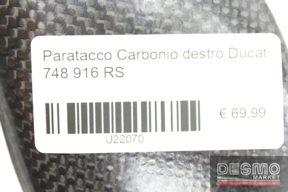 Paratacco Carbonio destro Ducati 748 916 RS