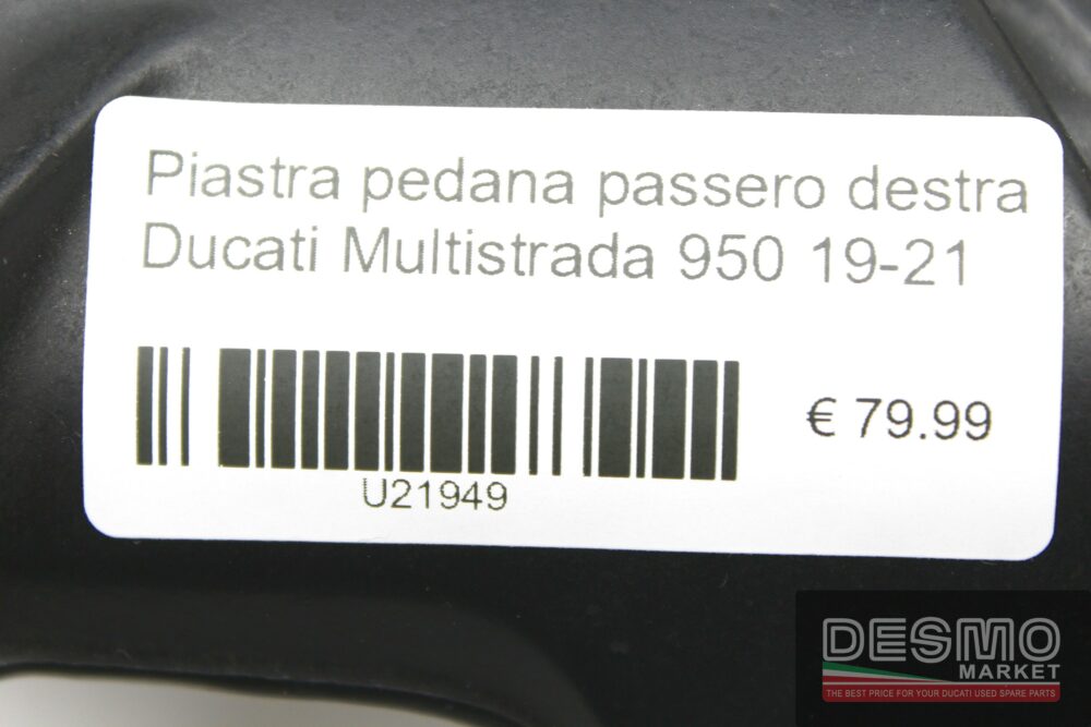 Piastra pedana passeggero destra Ducati Multistrada 950 19-21