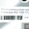 Piastra pedana pilota sinistra Multistrada 950 1200 17-20
