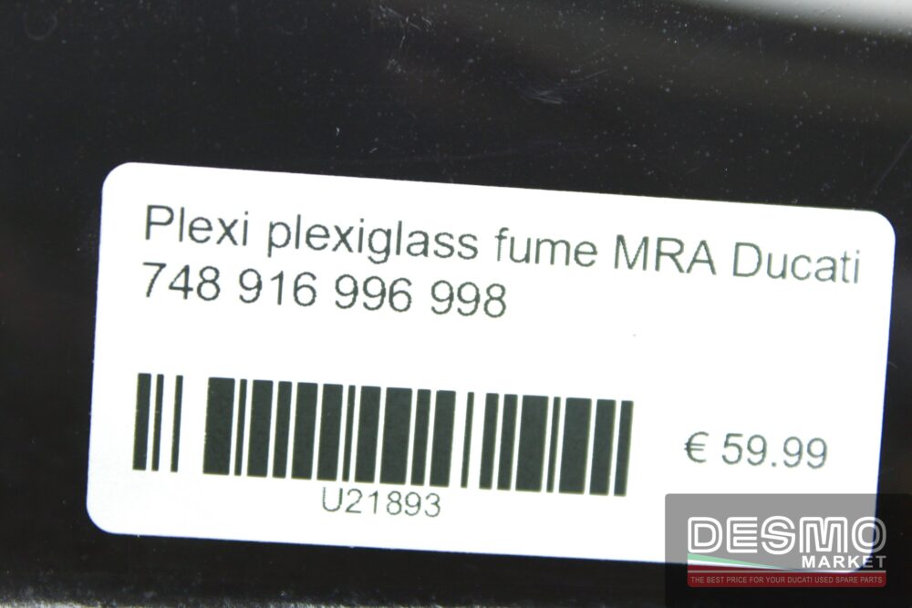 Plexi plexiglass fume MRA Ducati 748 916 996 998