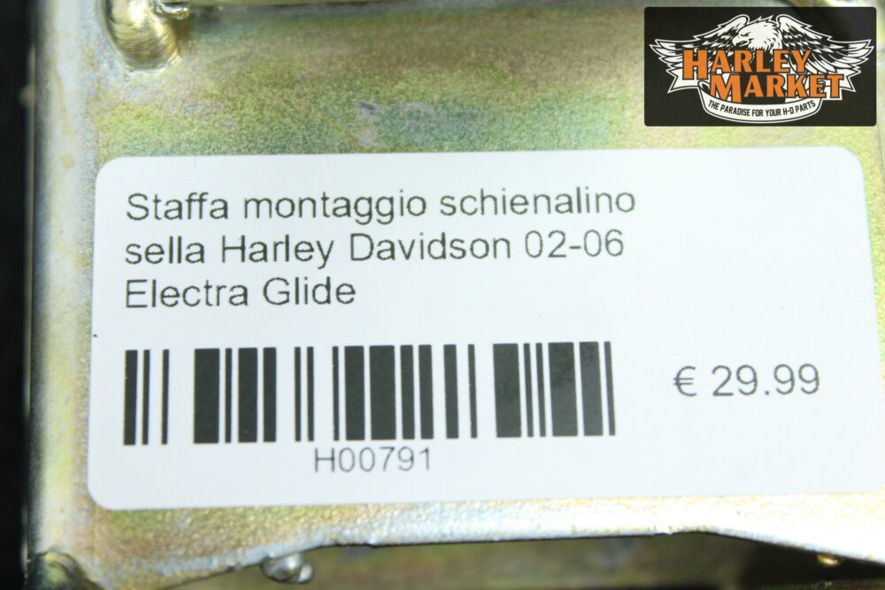 Staffa montaggio schienalino sella Harley Davidson 02-06 Electra Glide
