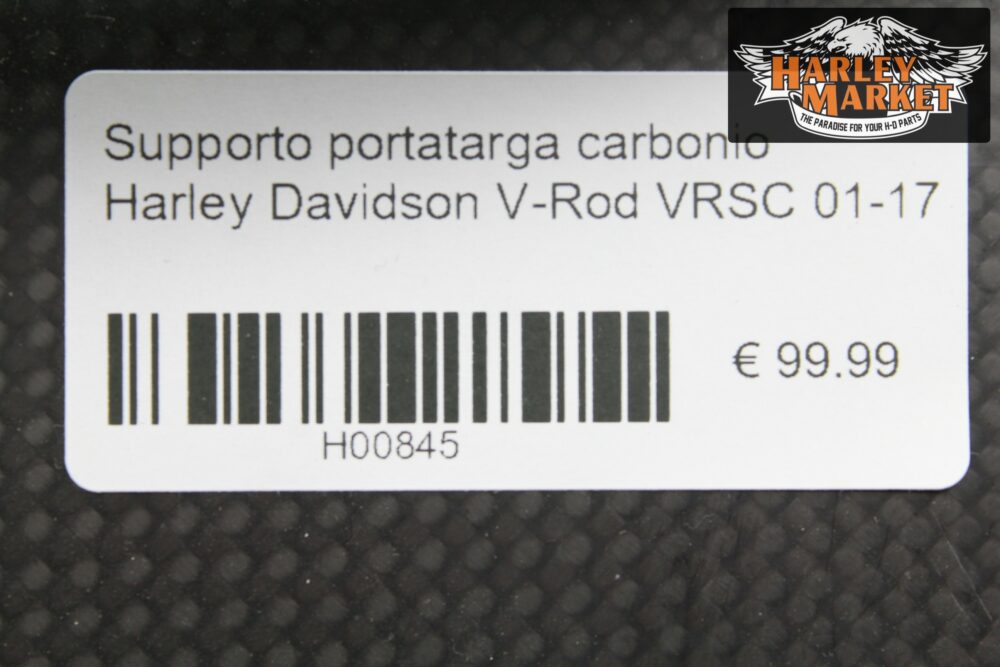 Supporto portatarga carbonio Harley Davidson V-Rod VRSC 01-17