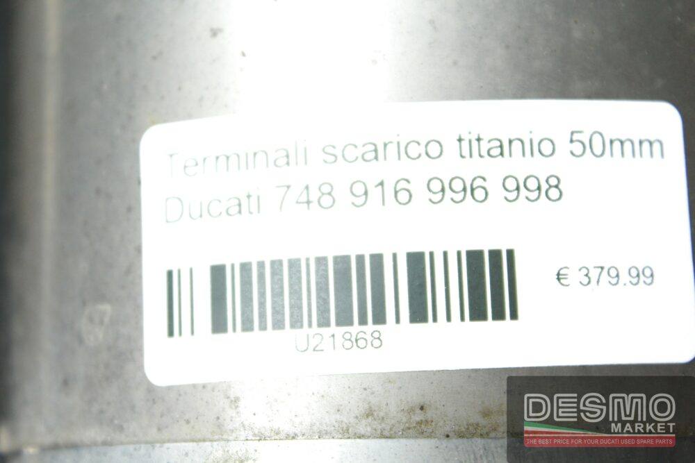 Terminali scarico titanio 50mm Ducati 748 916 996 998