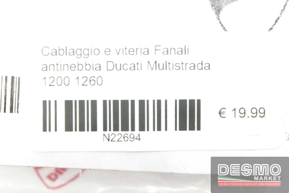 Cablaggio e viteria fanali antinebbia Ducati Multistrada 1200 1260