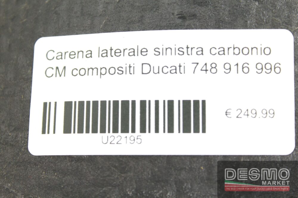 Carena laterale sinistra carbonio CM compositi Ducati 748 916 996