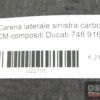 Carena laterale sinistra carbonio CM compositi Ducati 748 916 996
