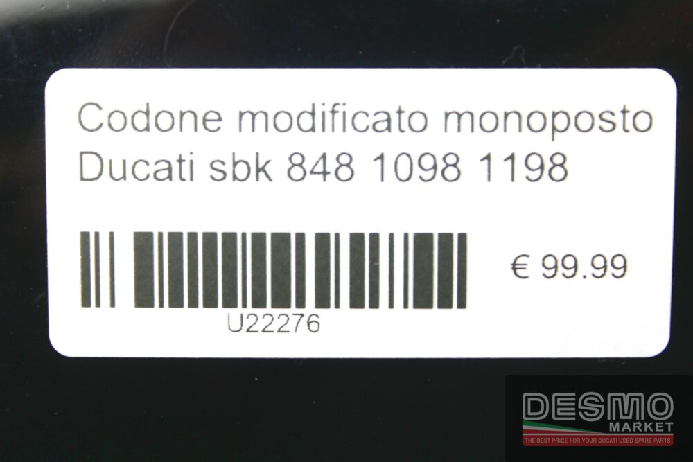 Codone modificato monoposto Ducati SBK 848 1098 1198