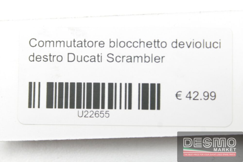 Commutatore blocchetto devioluci destro Ducati Scrambler