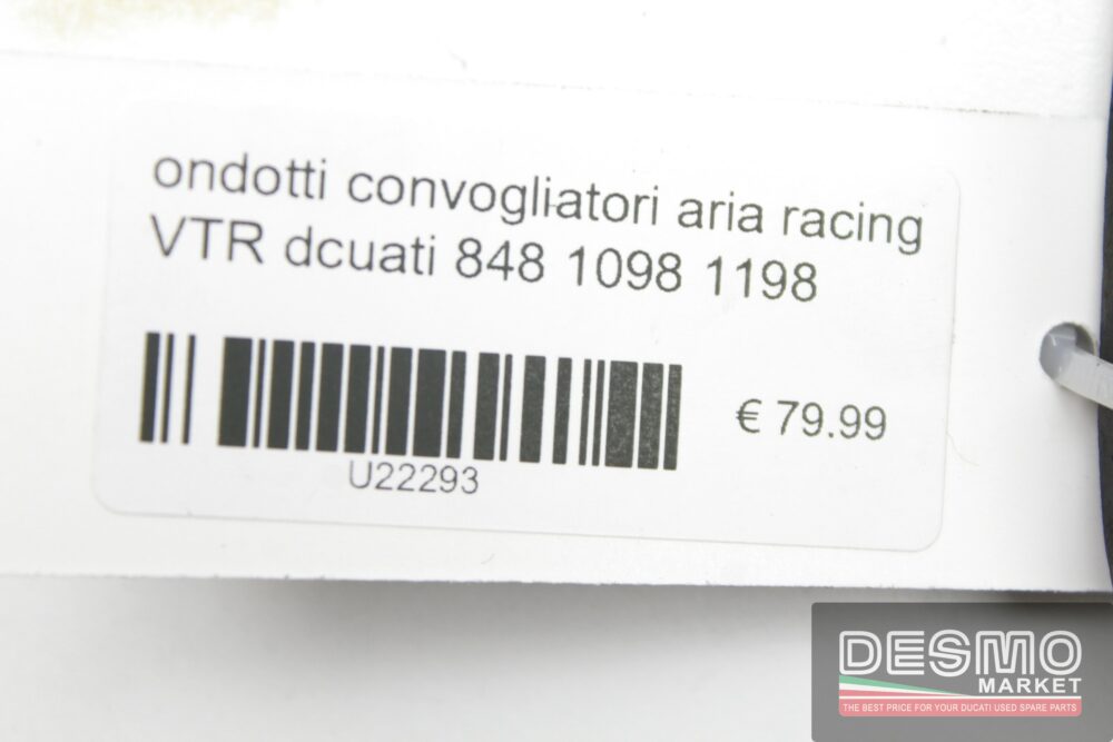 Condotti convogliatori aria racing VTR Ducati 848 1098 1198
