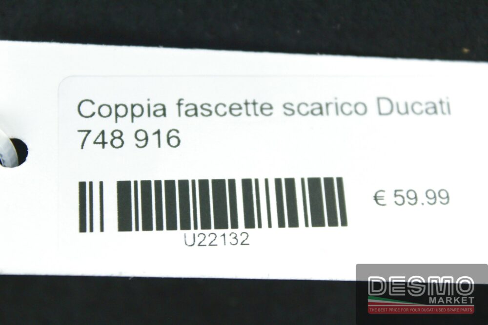 Coppia fascette scarico Ducati 748 916